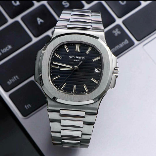 Patek Philippe Geneve Watch For Men | Best Quality Stainless Steel Watch For Men | Analog Watch For Men ( Without Box ) - black dial