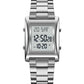 Skmei Men’s Digital Square Watch – Stainless Steel Chain, Quartz Movement, Without box - Golden