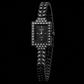 Elegance Imported Korean Shape Trending Leaf Watch for Women - Black