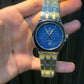 Men's Stainless Steel Quartz Wrist Watch - Blue