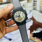 Luxury Automatic Mechanical Watch With Skeleton Dial - Black Strap