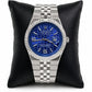 Rolex Style Semi-Automatic Jubilee Watch - Blue