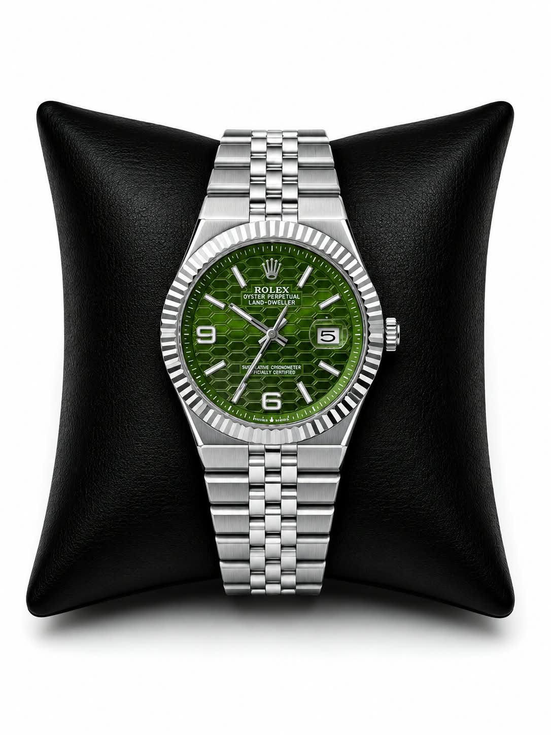 Rolex Style Semi-Automatic Jubilee Watch - Blue