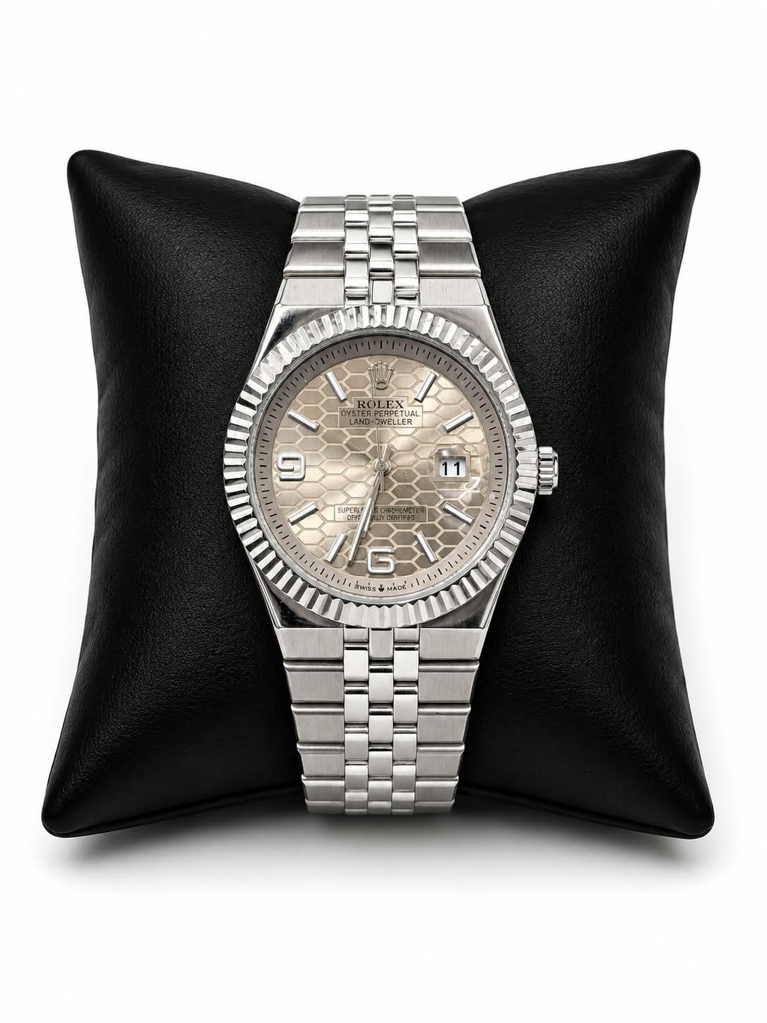 Rolex Style Semi-Automatic Jubilee Watch - Blue