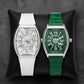 Denvosi Quartz Watch Model 6177 - Wristwatch Accessory Designed For Time Tracking And Daily Styling Routine - green