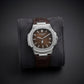 Patek Philippe Inspired Leather Strap Watch - Timepiece Accessory Designed For Wrist Timekeeping And Daily Fashion Routine - black strap